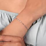 Gerecycled zilveren armband gedraaid