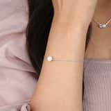 Armband, 925 Silber, mit Perle