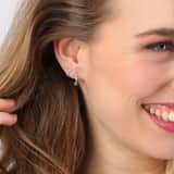 Ohrringe, 925 Silber, 12 mm, Bali