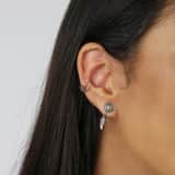 Zilveren earcuff met zirkonia Bali