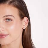 Helix-Piercing, Edelstahl, Zirkonia in Hellrosa