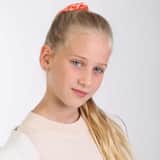 Zilveren kinderoorbellen met wit kristal rond