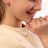 Kinderring, 925 Silber, Herz, Zirkonia