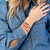 Stainless steel goldplated fantasiearmband met hanger voor dames