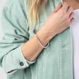 Zilveren armband mat/glans