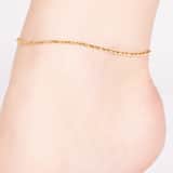 Stainless steel goldplated enkelbandje voor dames