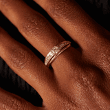 9 Karaat damesring met zirkonia