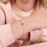 Zilveren goldplated kinderarmband met hondenpoot