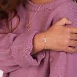 Zilveren goldplated kinderarmband vlinder