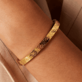 Guess Bangle, Armreif, Edelstahl, vergoldet, 4G-Logo