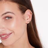 Zilveren goldplated helixpiercing twist voor dames