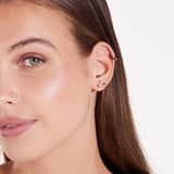 Zilveren goldplated helixpiercing met zirkonia voor dames