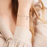 Gliederarmband, 925 Silber, Mix & Match