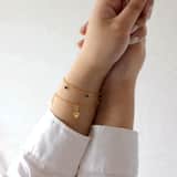 Zilveren goldplated oorbellen met hanger met zirkonia voor dames