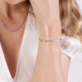 Armband, Edelstahl, Laugh, Emaille, lila