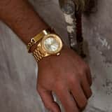 Marlow Miller Armbanduhr mit goldfarbenem Edelstahlarmband