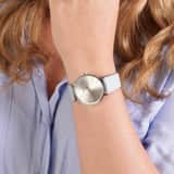 Regal Damenarmbanduhr mit blauem PU-Lederarmband