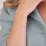 Armband, 925 Silber, vergoldet, Süßwasserperlen