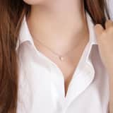 Zilveren parelketting met hanger zoetwaterparel voor dames