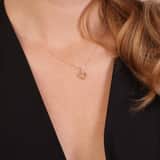 14 karaat gouden ketting met hanger hart zirkonia voor dames