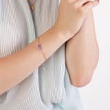 Armband, Edelstahl, vergoldet, mit Amethyst
