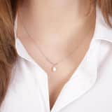 Zilveren parelketting met hanger zoetwaterparel voor dames