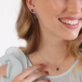 Ohrstecker, 925 Silber, mit Edelstein, Amethyst