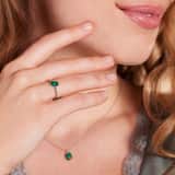 Zilveren ring met Gemstone malachite