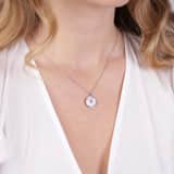 Stainless steel ketting met ronde hanger