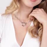 Stainless steel ketting met open hanger