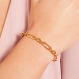 Armband, Edelstahl, vergoldet (750 Gold), Odila
