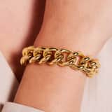 Armband, Edelstahl, vergoldet (750 Gold), Laetitia