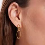 Ohrringe, Edelstahl, vergoldet (750 Gold), Modeste