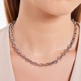 Camille gerecycled stainless steel ketting voor dames