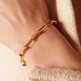 Armband, Edelstahl, vergoldet (750 Gold), Oriane