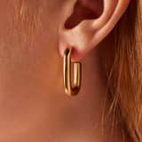 Ohrringe, Edelstahl, vergoldet (750 Gold), Rosalie