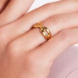 Ring, Edelstahl, vergoldet (750 Gold), Odila