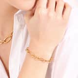 Armband, Edelstahl, vergoldet (750 Gold), Francine