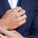 Trauring für Herren, 375 Gelbgold, 3 mm, Aylin TW 301