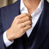 Trauring für Herren, 375 Gelbgold, 3 mm, Dunya TW 303