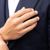 Trauring für Herren, 585 Gelbgold, 4 mm, Mayra TW 452