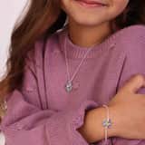 Zilveren Disney Minnie ketting kristal
