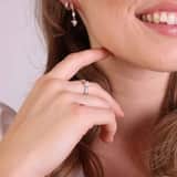 Ring, 925 Silber, mit Zirkonia
