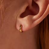 Zilveren goldplated oorringen voor dames