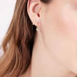 Zilveren goldplated oorringen voor dames