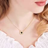 Stainless steel goldplated ketting met hanger voor dames