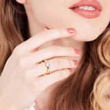Zilveren goldplated ring met zirkonia voor dames