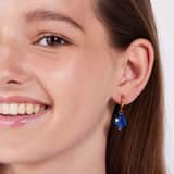 Ohrringe aus vergoldetem Edelstahl mit Lapis-Lazuli-Anhänger