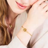 Stainless steel goldplated fantasiearmband met sterrenbeeld Waterman voor dames