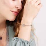 Stainless steel armband met letter - E